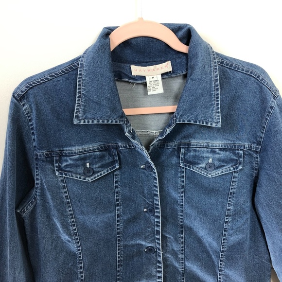 Haymaker Women's Denim Jacket Size M - Picture 4 of 6